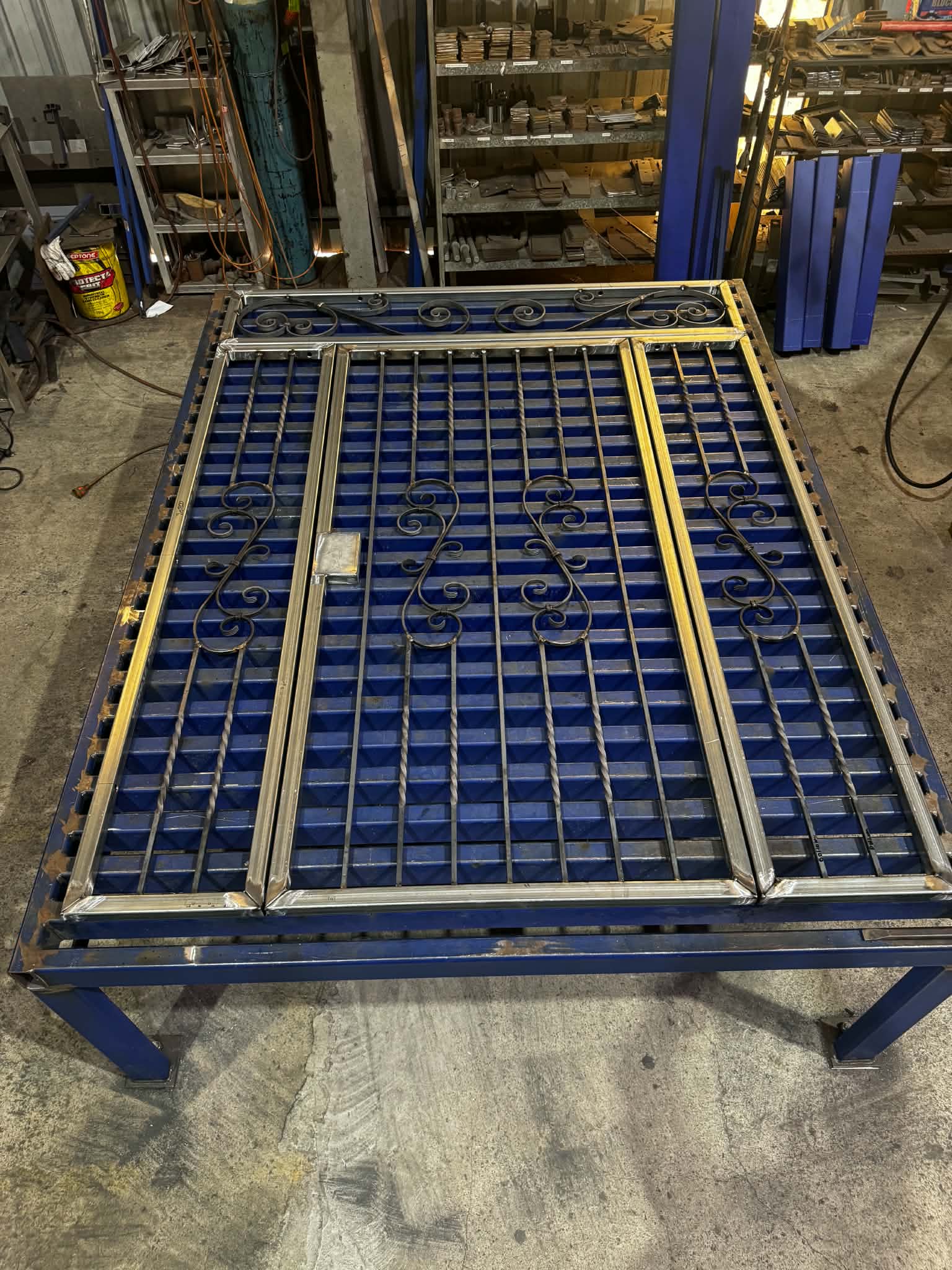 Wrought-iron gate panel